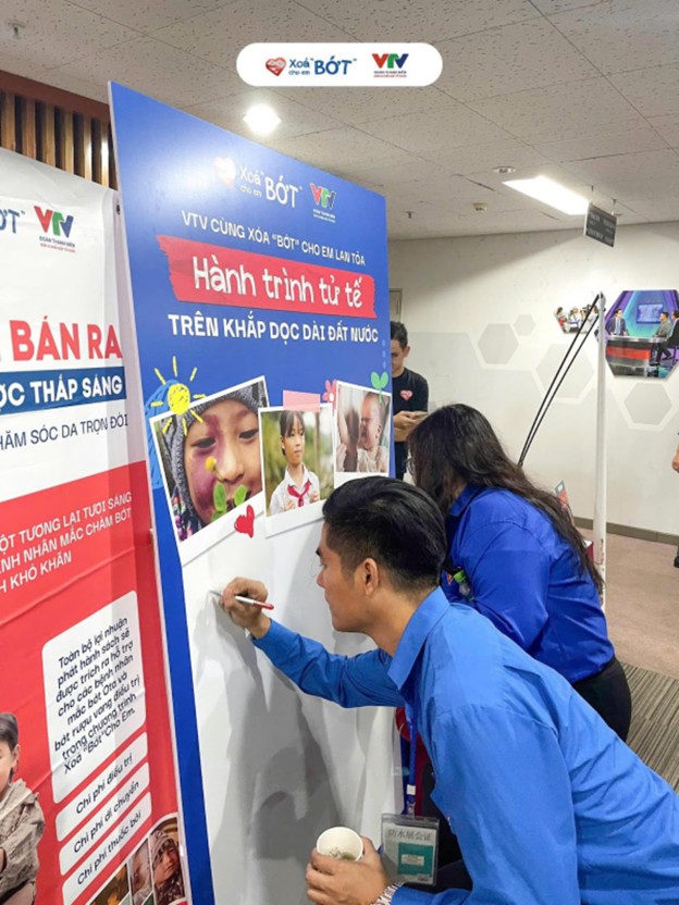 Đoàn viên VTV đồng hành lan tỏa Xóa Bớt Cho Em tại Đại hội Đoàn